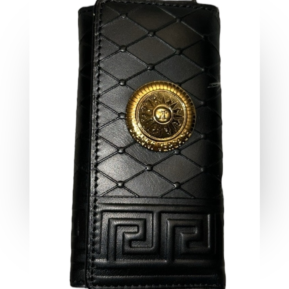 Versace Black and Gold Key & Card Holder - Picture 1 of 8